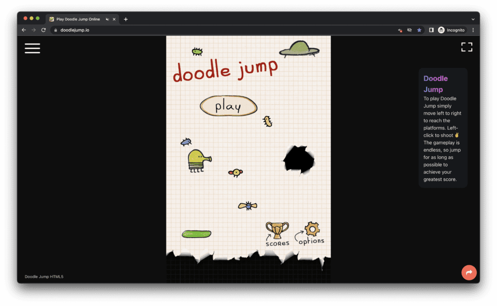 Doodle Jump 2, Gamehooo.com